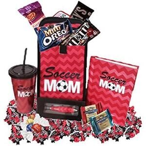 Soccer Mom Thermal Lunch Bag Cup Notebook Pen Candy Snacks Gift Set Bundle